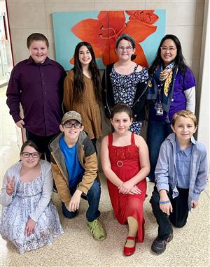 Members of Hannibal’s middle school chorus at the All-County Festival.